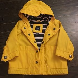 Baby GAP Yellow Raincoat 0-6 months